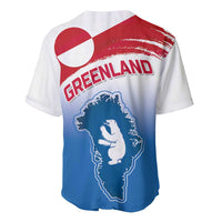 Greenland National Day Baseball Jersey National Country Flag and Emblem with The Map