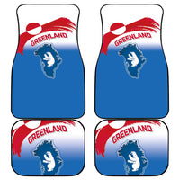 Greenland National Day Car Mats National Country Flag and Emblem with The Map
