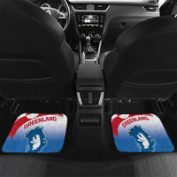 Greenland National Day Car Mats National Country Flag and Emblem with The Map