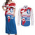 Greenland National Day Couples Matching Off Shoulder Maxi Dress and Long Sleeve Button Shirt National Country Flag and Emblem with The Map