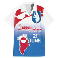 Greenland National Day Family Matching Mermaid Dress and Hawaiian Shirt National Country Flag and Emblem with The Map