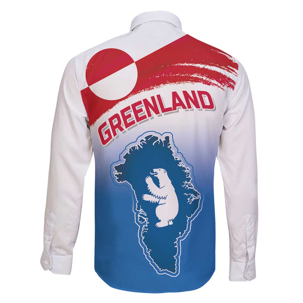 Greenland National Day Family Matching Puletasi and Hawaiian Shirt National Country Flag and Emblem with The Map