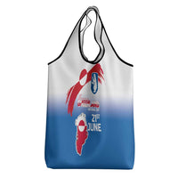 Greenland National Day Grocery Bag National Country Flag and Emblem with The Map