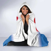 Greenland National Day Hooded Blanket National Country Flag and Emblem with The Map