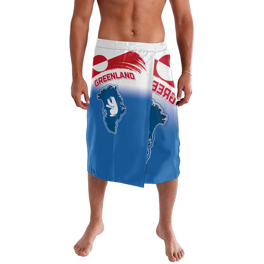 Greenland National Day Lavalava National Country Flag and Emblem with The Map