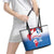 Greenland National Day Leather Tote Bag National Country Flag and Emblem with The Map