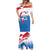 Greenland National Day Mermaid Dress National Country Flag and Emblem with The Map