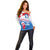Greenland National Day Off Shoulder Sweater National Country Flag and Emblem with The Map