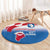 Greenland National Day Round Carpet National Country Flag and Emblem with The Map