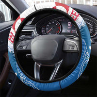 Greenland National Day Steering Wheel Cover National Country Flag and Emblem with The Map