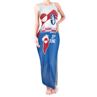 Greenland National Day Tank Maxi Dress National Country Flag and Emblem with The Map