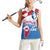 Greenland National Day Women Sleeveless Polo Shirt National Country Flag and Emblem with The Map