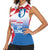 Greenland National Day Women Sleeveless Polo Shirt National Country Flag and Emblem with The Map