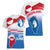 Greenland National Day Women V-Neck T-Shirt National Country Flag and Emblem with The Map