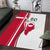 Greenland and Denmark Together Area Rug National Country Map and Flag Style