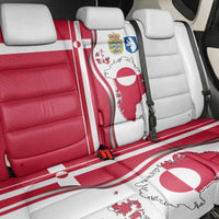 Greenland and Denmark Together Back Car Seat Cover National Country Map and Flag Style