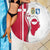 Greenland and Denmark Together Beach Blanket National Country Map and Flag Style