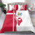 Greenland and Denmark Together Bedding Set National Country Map and Flag Style