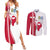 Greenland and Denmark Together Couples Matching Summer Maxi Dress and Long Sleeve Button Shirt National Country Map and Flag Style