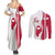 Greenland and Denmark Together Couples Matching Summer Maxi Dress and Long Sleeve Button Shirt National Country Map and Flag Style