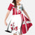 Greenland and Denmark Together Family Matching Off The Shoulder Long Sleeve Dress and Hawaiian Shirt National Country Map and Flag Style