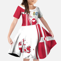 Greenland and Denmark Together Family Matching Puletasi and Hawaiian Shirt National Country Map and Flag Style
