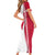 Greenland and Denmark Together Family Matching Short Sleeve Bodycon Dress and Hawaiian Shirt National Country Map and Flag Style