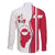 Greenland and Denmark Together Family Matching Summer Maxi Dress and Hawaiian Shirt National Country Map and Flag Style