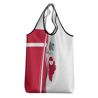 Greenland and Denmark Together Grocery Bag National Country Map and Flag Style