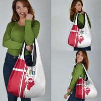 Greenland and Denmark Together Grocery Bag National Country Map and Flag Style