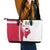Greenland and Denmark Together Leather Tote Bag National Country Map and Flag Style