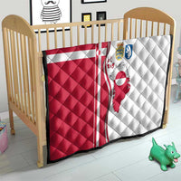 Greenland and Denmark Together Quilt National Country Map and Flag Style