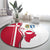 Greenland and Denmark Together Round Carpet National Country Map and Flag Style