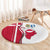 Greenland and Denmark Together Round Carpet National Country Map and Flag Style