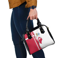 Greenland and Denmark Together Shoulder Handbag National Country Map and Flag Style