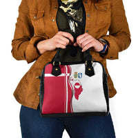 Greenland and Denmark Together Shoulder Handbag National Country Map and Flag Style