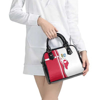 Greenland and Denmark Together Shoulder Handbag National Country Map and Flag Style