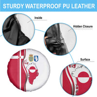 Greenland and Denmark Together Spare Tire Cover National Country Map and Flag Style