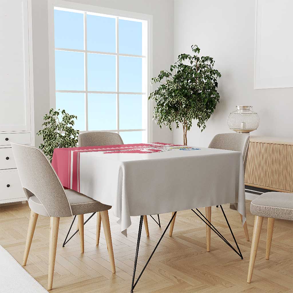 Greenland and Denmark Together Tablecloth National Country Map and Flag Style