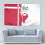 Greenland and Denmark Together Tapestry National Country Map and Flag Style