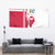 Greenland and Denmark Together Tapestry National Country Map and Flag Style