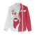 Greenland and Denmark Together Women Casual Shirt National Country Map and Flag Style