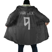 Norwegian Football Custom Cloak Nordic Celtic Knot Cross Monochrome Scandinavian Design