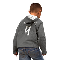 Norwegian Football Custom Kid Hoodie Nordic Celtic Knot Cross Monochrome Scandinavian Design