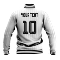 German Football Custom Baseball Jacket Retro Geometric Flag Stripe Heritage Shield Design