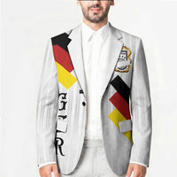 German Football Custom Blazer Retro Geometric Flag Stripe Heritage Shield Design