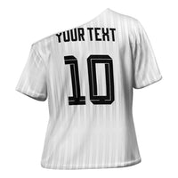 German Football Custom Cross Shoulder Shirt Retro Geometric Flag Stripe Heritage Shield Design