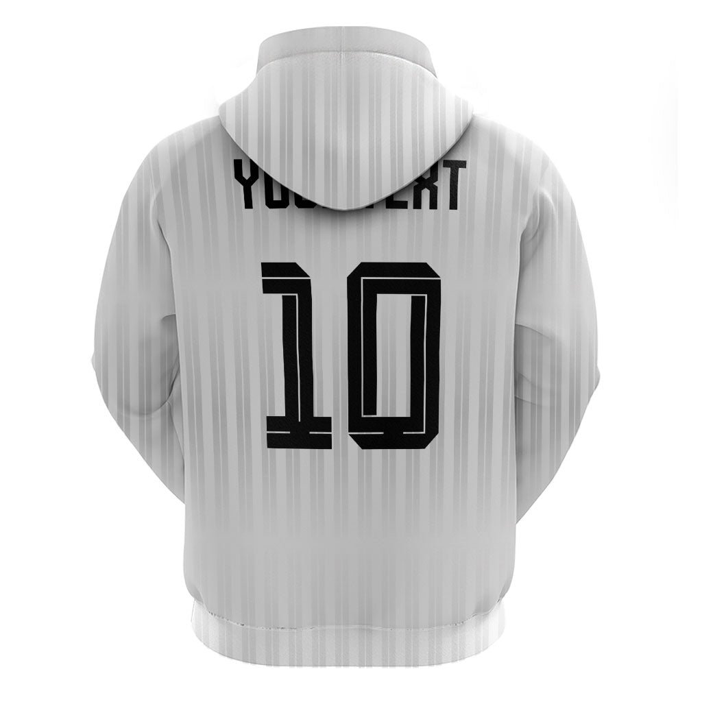 German Football Custom Hoodie Retro Geometric Flag Stripe Heritage Shield Design