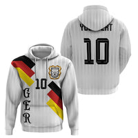 German Football Custom Hoodie Retro Geometric Flag Stripe Heritage Shield Design