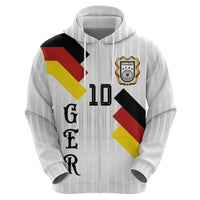 German Football Custom Hoodie Retro Geometric Flag Stripe Heritage Shield Design